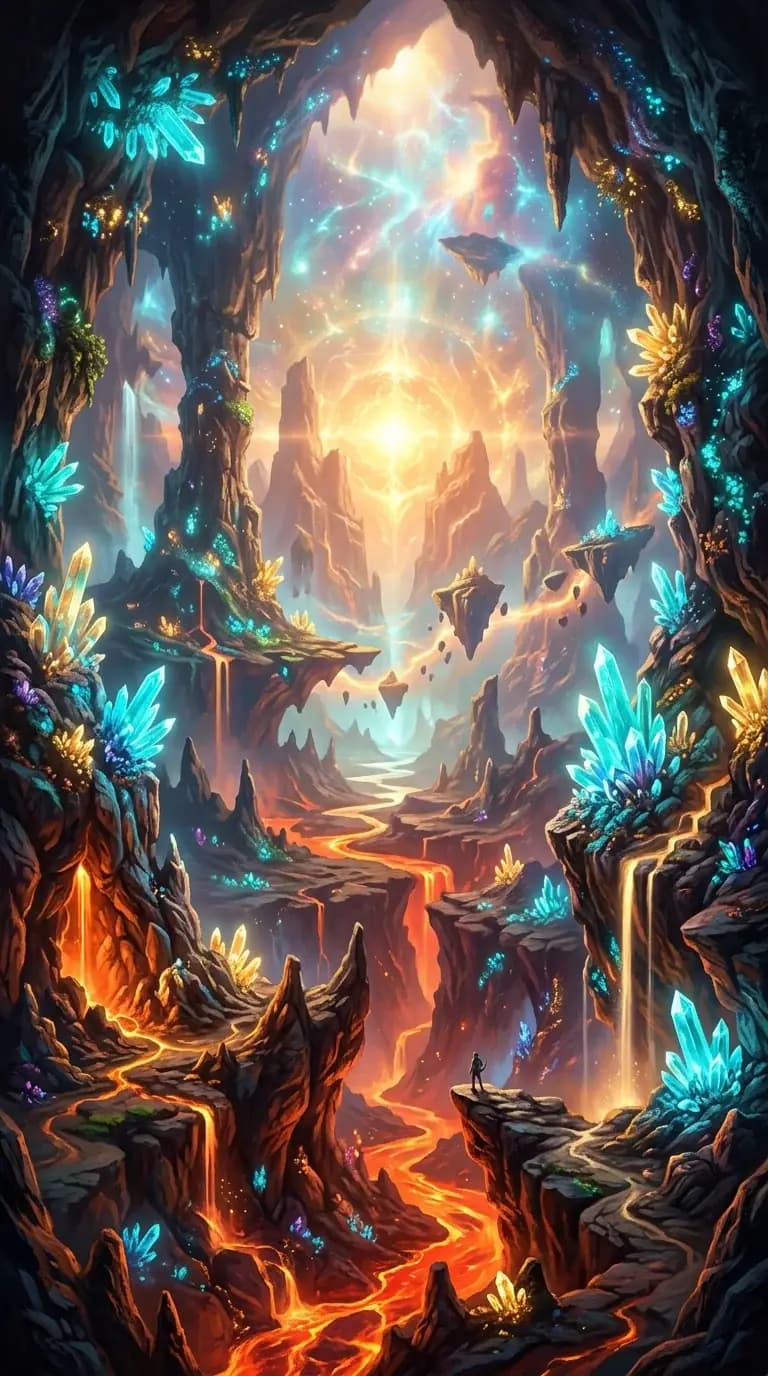 Journey to the Center of the Earth: a glowing crystal cave