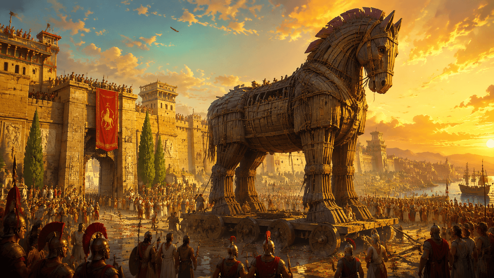 The Story of the Trojan Horse and the Fall of Troy