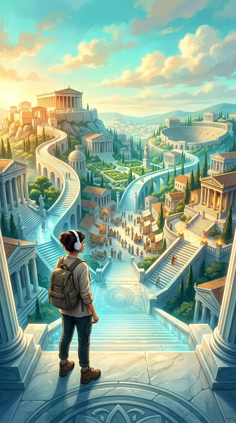 Interactive audio journey paths